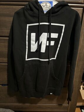 Black Graphic NF Logo Hoodie